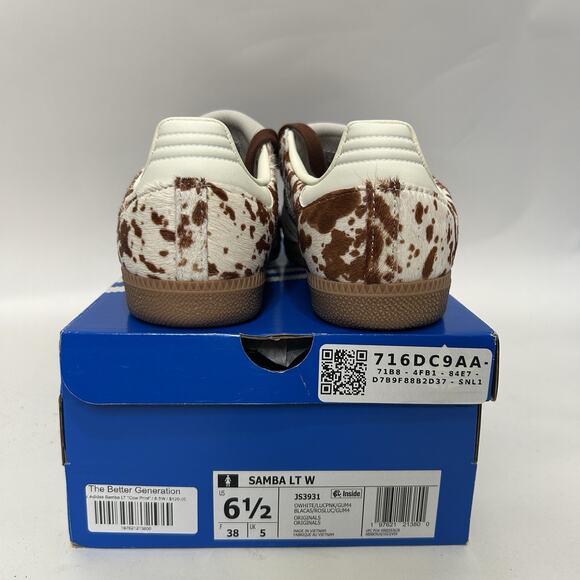 adidas Women's Samba LT Cow Print Pack “Brown” - Picture 4 of 6